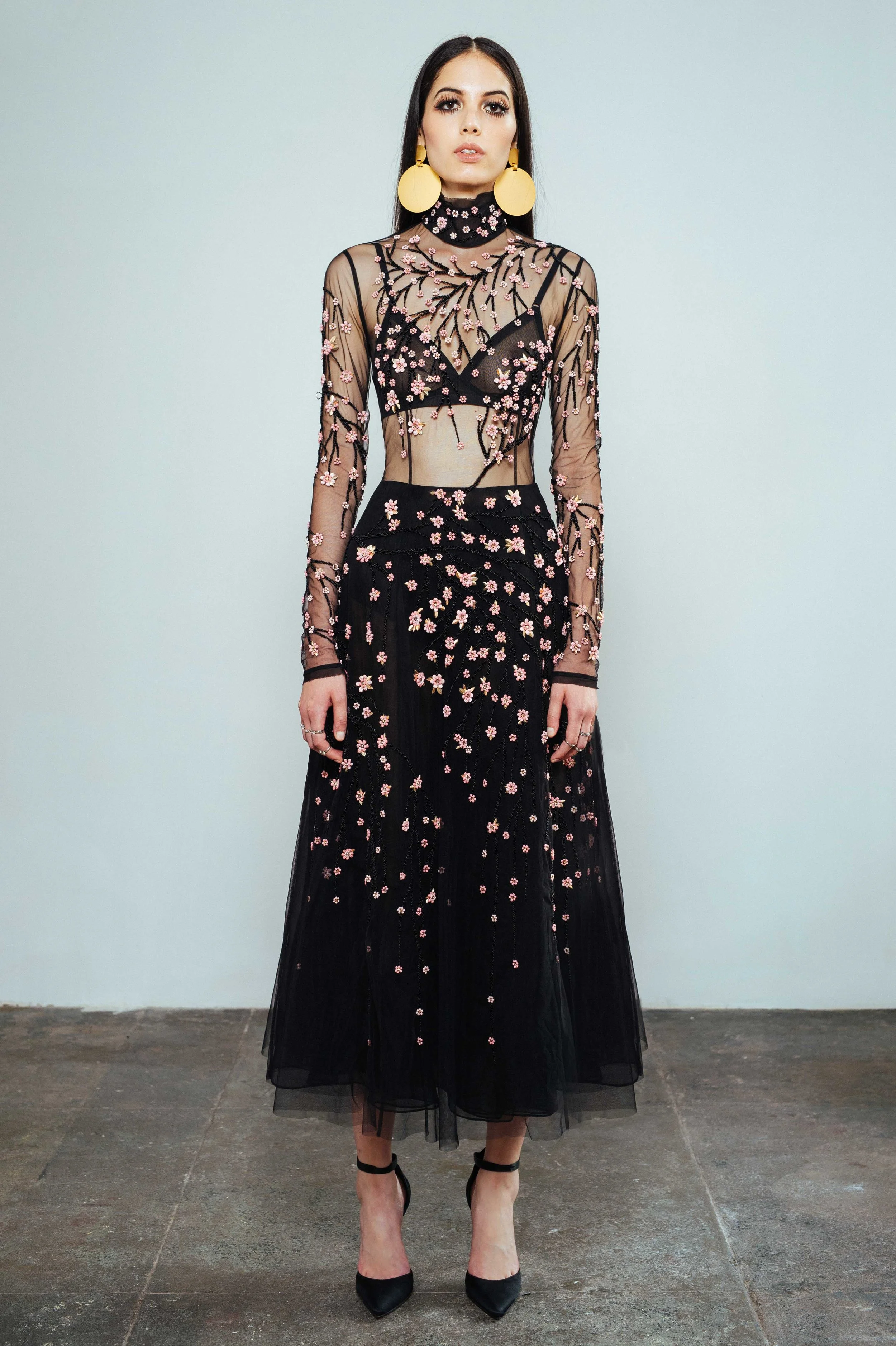 値下げ　mamekurogouchi CherryBlossom Dress 値下げ mamekurogouchi CherryBlossom Dress new in! 【 Mame